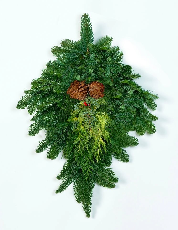 Deluxe Door Swag with 3 accents (pine cones, berries and juniper) Deluxe Door Swag with 3 accents (pine cones, berries and juniper)